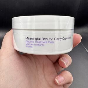 MEANINGFUL BEAUTY Glycolic Treatment Pads 30 Count by Cindy Crawford NEW MRP $48